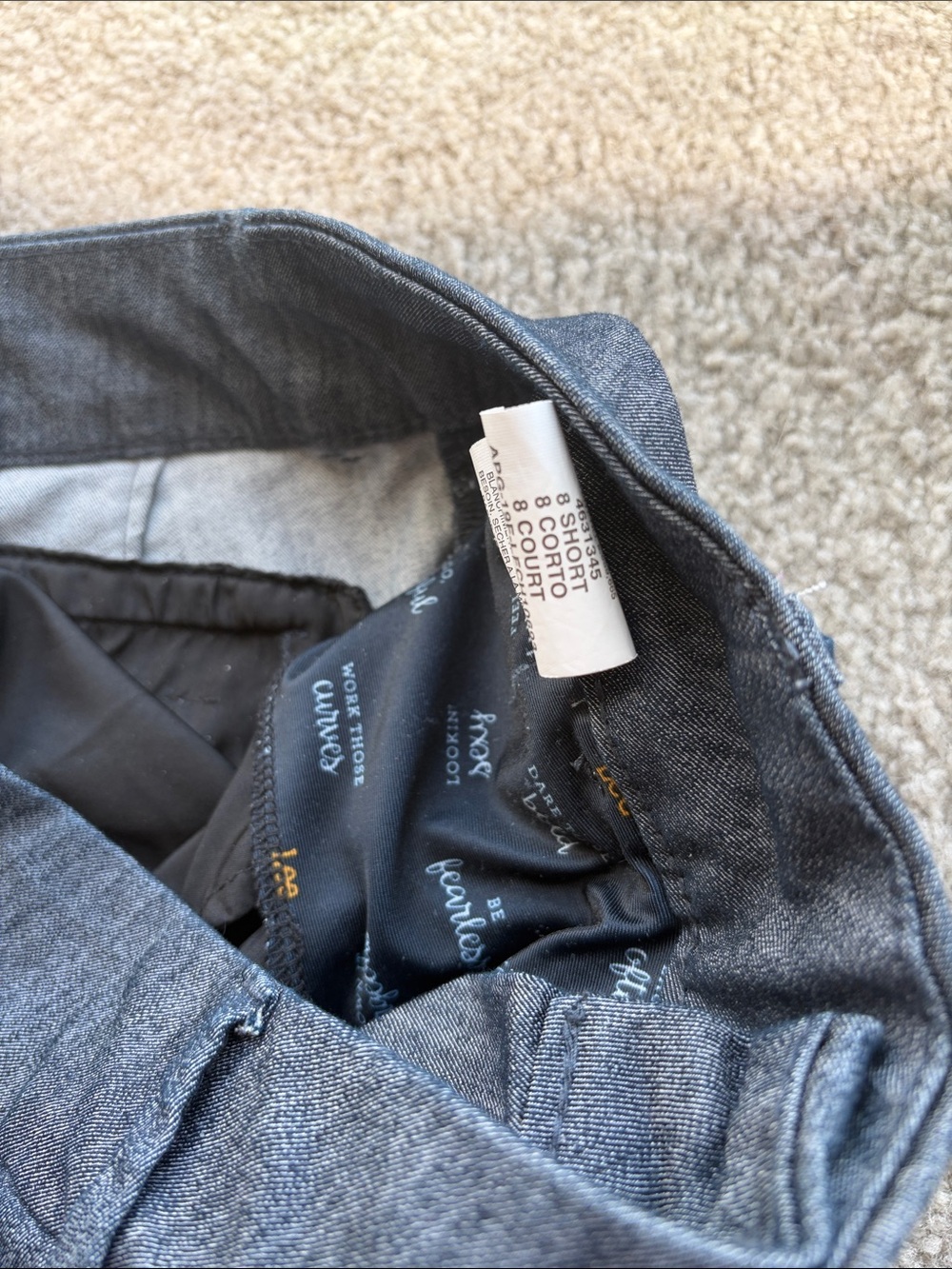 Lee Charcoal Gray Dress Pants - Picture 2 of 5